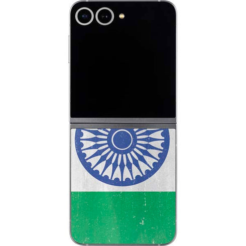 India Flag Distressed Galaxy Z Flip6 Skin